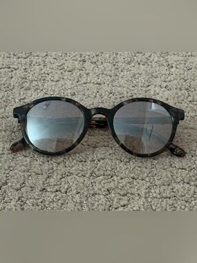Madewell Brown Horn Flash Multi Tortoise Layton Round Women’s Sunglasses
